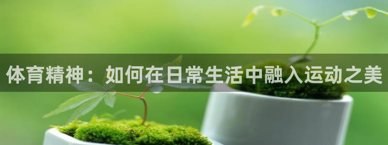 bbin视讯：体育精神：如何在日常生活中融入运动之美